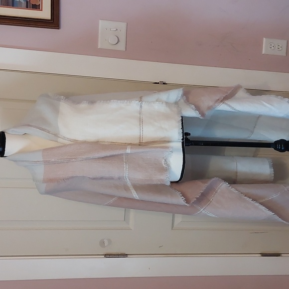 Extra Large Woven Gauze Fabric Colorblock Blanket Shawl Scarf - Picture 3 of 5